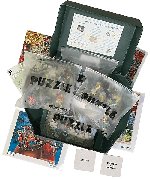 4 Puzzle Holiday Stack