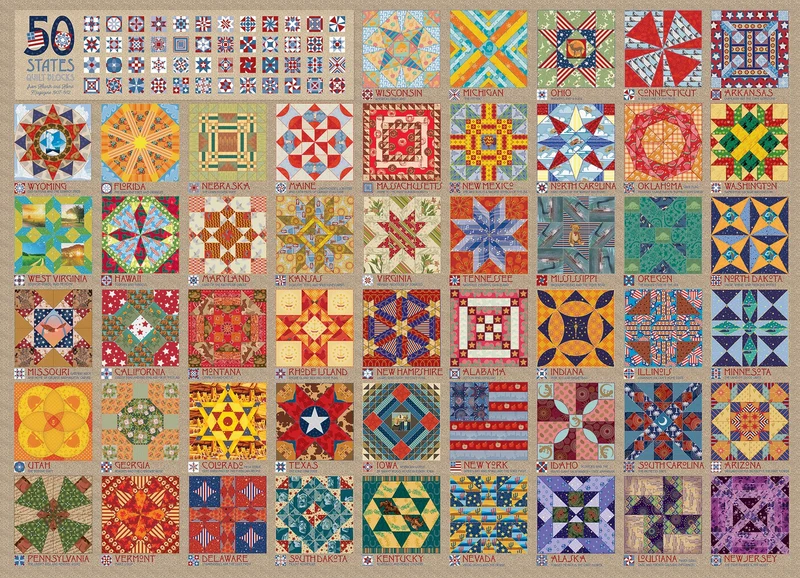 50 States Quilt Blocks