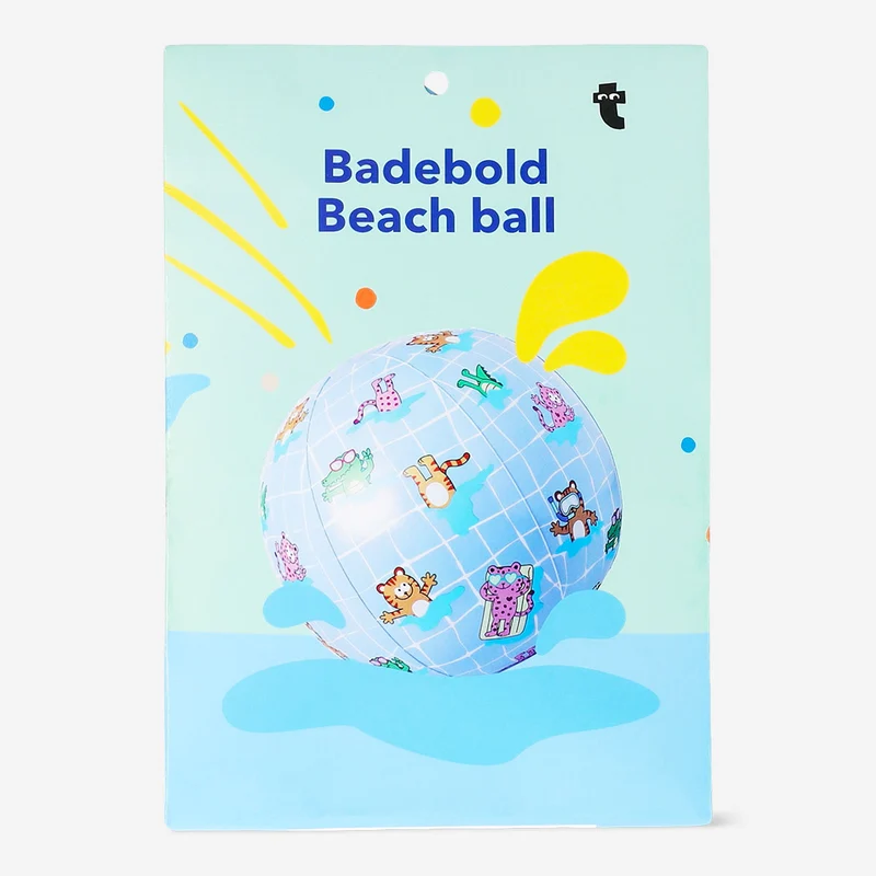 Blue inflatable beach ball - 30 cm
