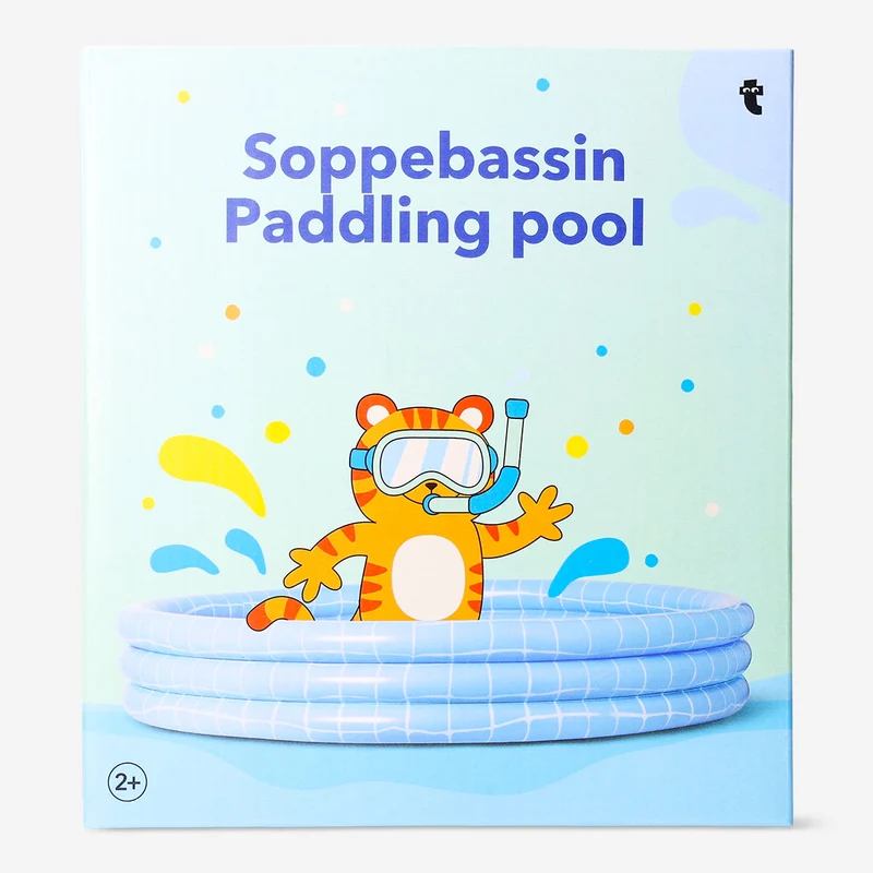 Blue inflatable paddling pool - 110 cm