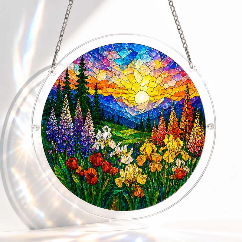 Akrylpussel som solfångare - Blommande dal