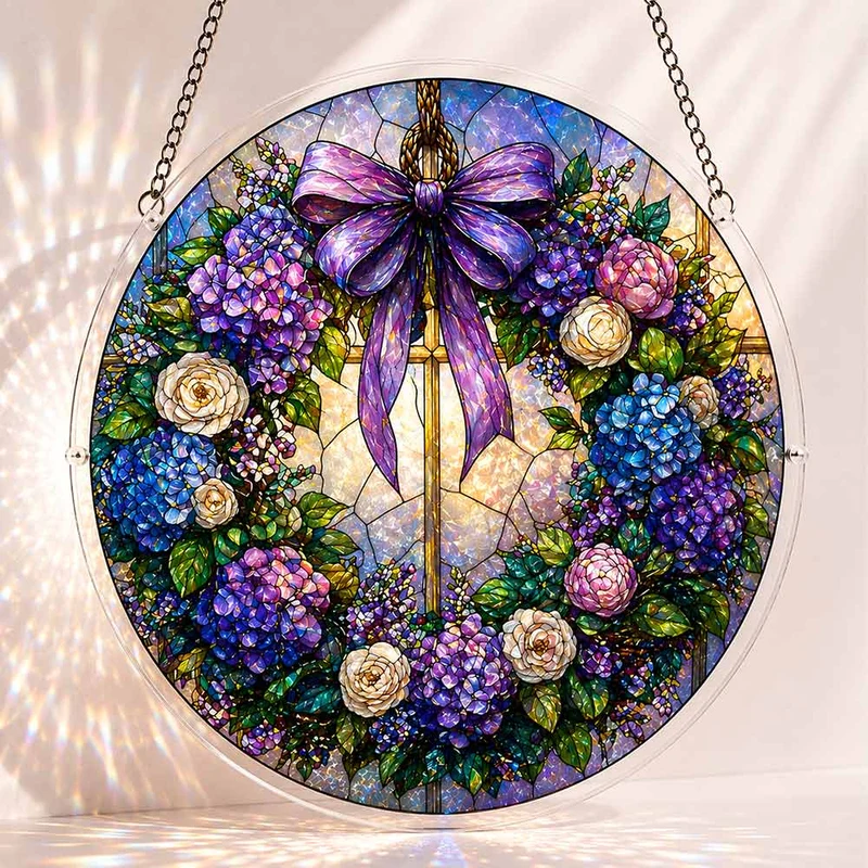 Akrylpussel som solfångare - Helig blomning