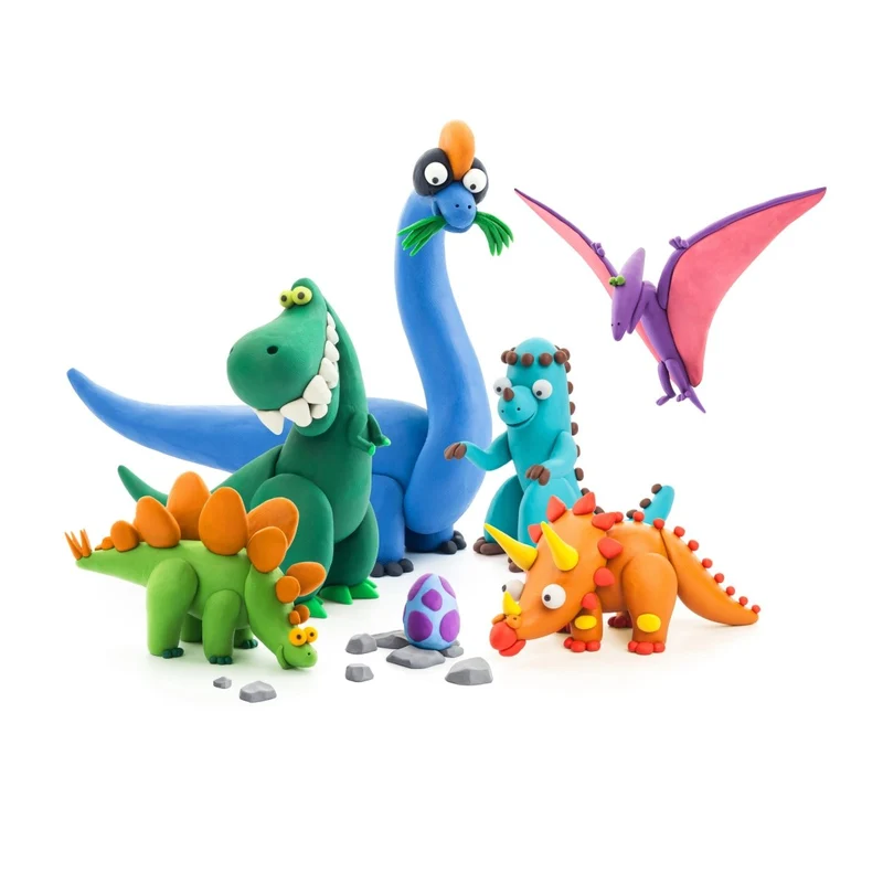 Lufttorkande lera – Glada dinosaurier, från 5 år