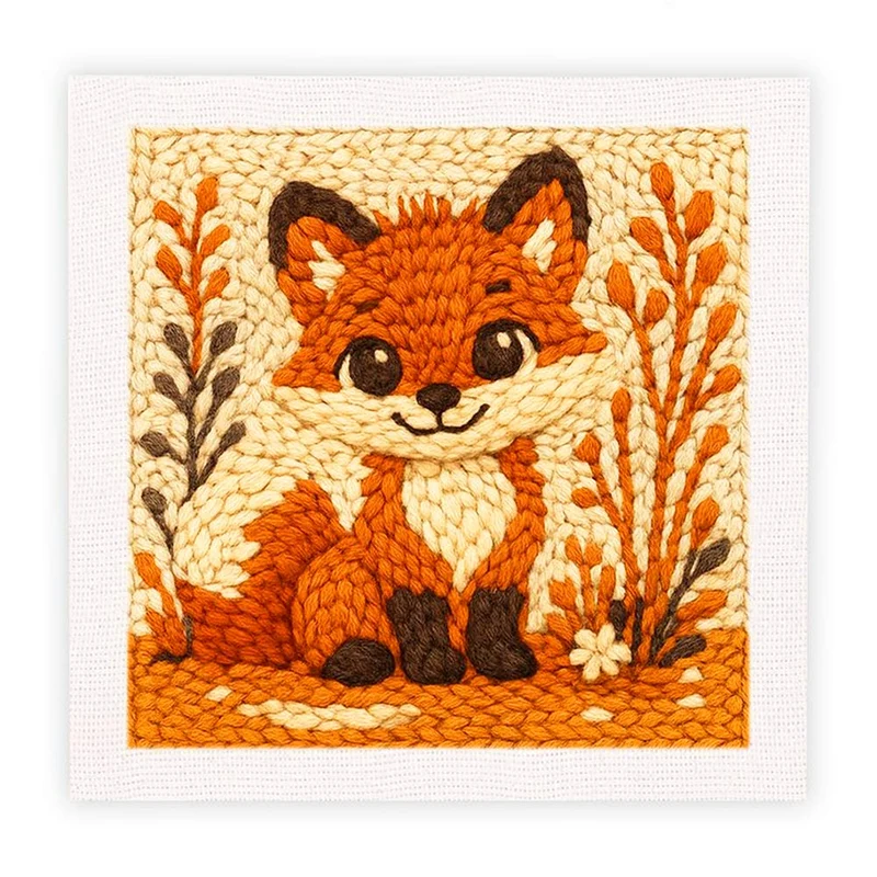GLAD RÄV - Stansbroderi-kit