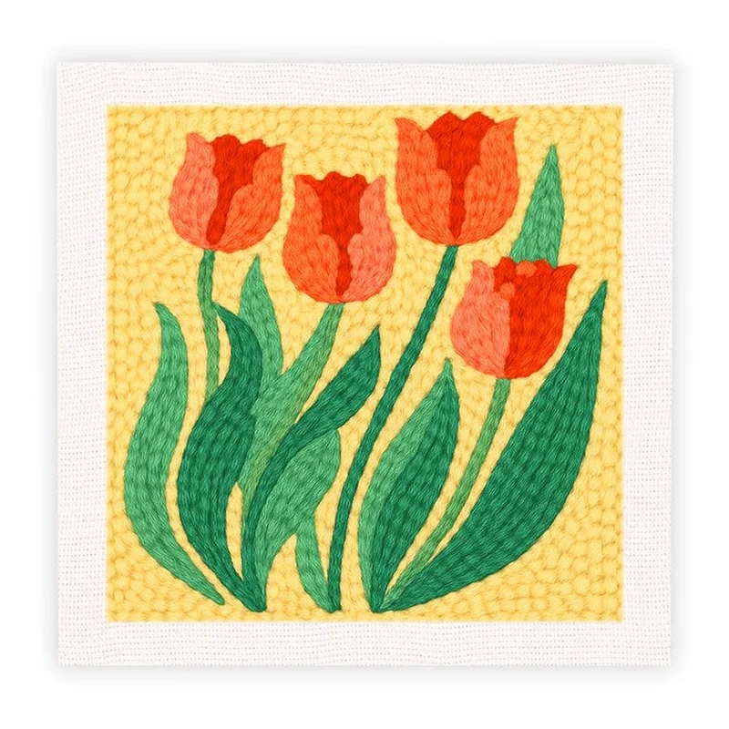 Tulpaner - Stansbroderi-kit