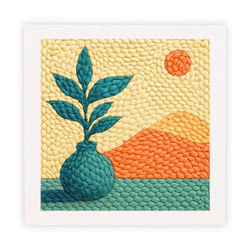 Vasplanta - Stansbroderi-kit