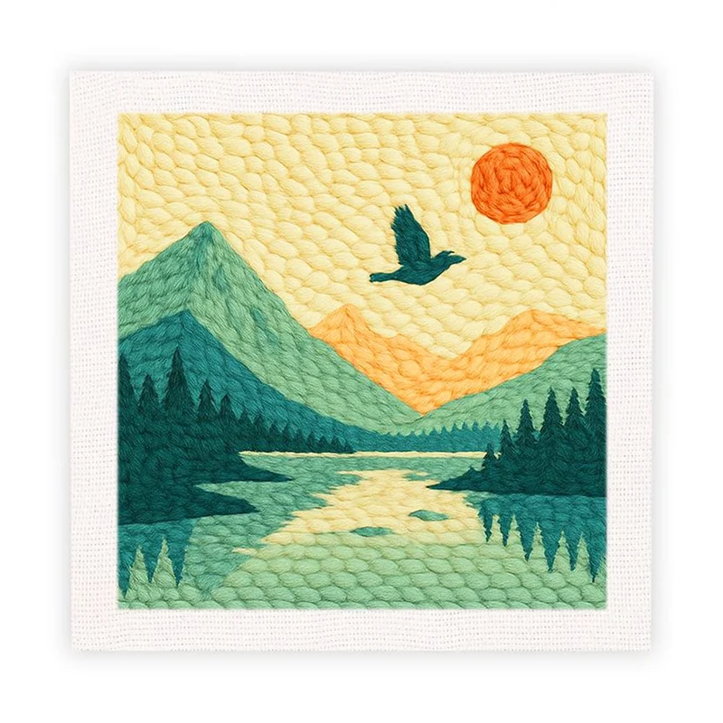 Bergssjö - Stansbroderi-kit