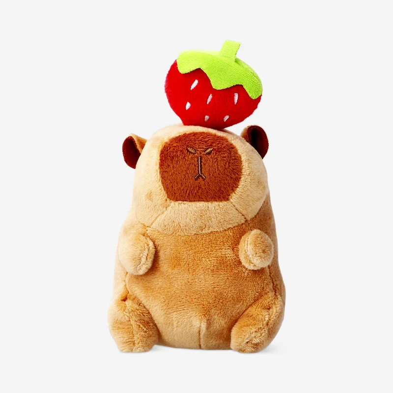 Plush toy - Capybara with strawberry