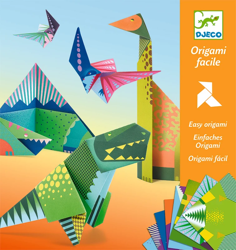 Vackert Origamiset - Dinosaurier