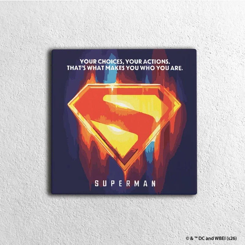 Superman Logo - Inramat Siffermålningskit