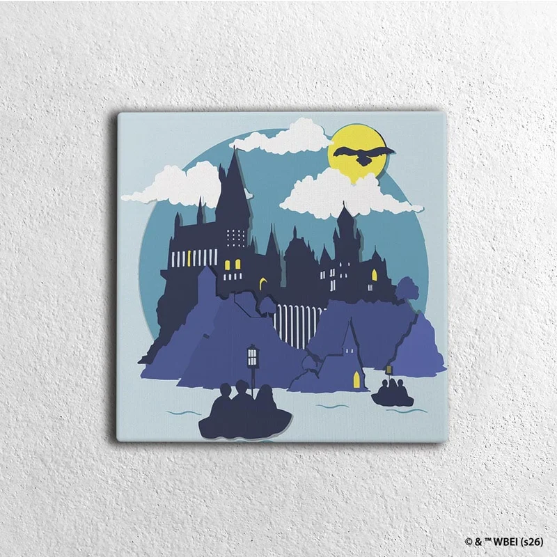 Båtar till Hogwarts - Inramat Siffermålningskit