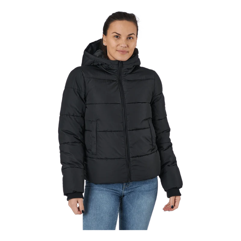 Pcbee New Short Puffer Jacket Black