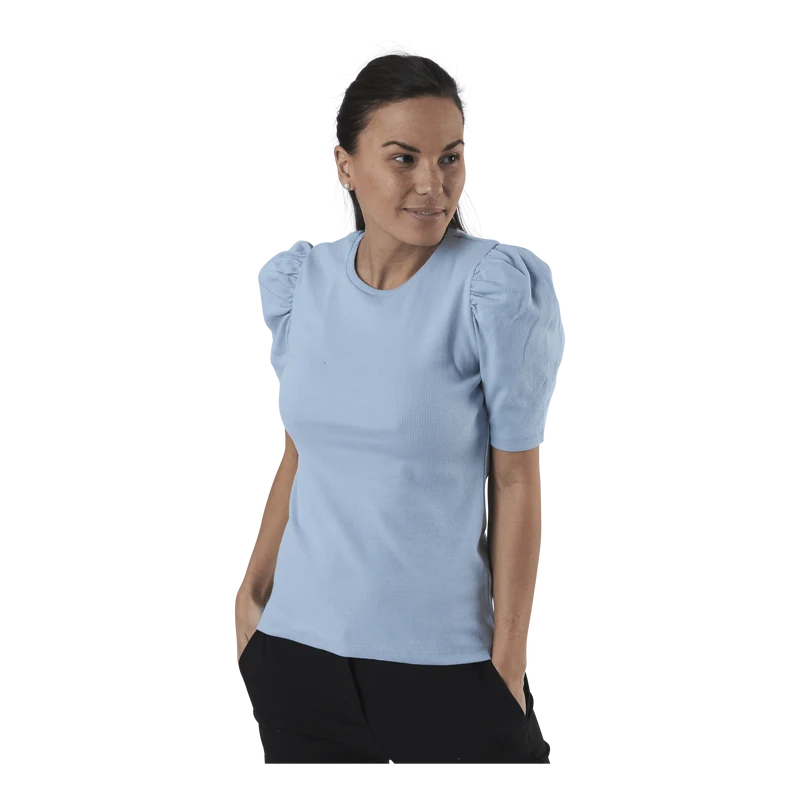 Anna Ss Top Blue