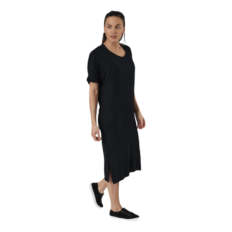 Neora Ss Fold Up Dress Black