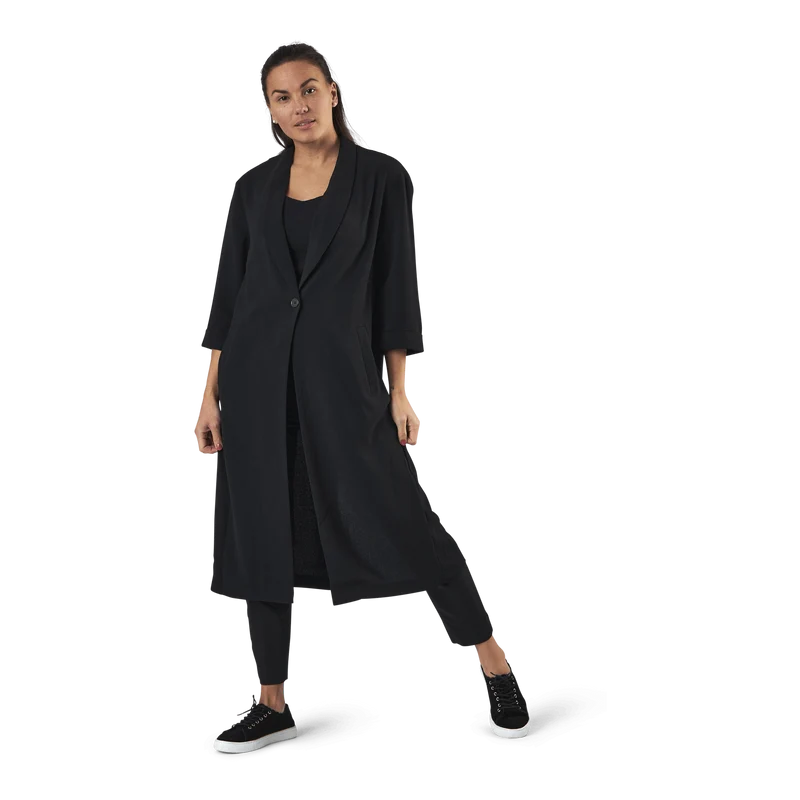 Bertha 3/4 Long Coatigan Black