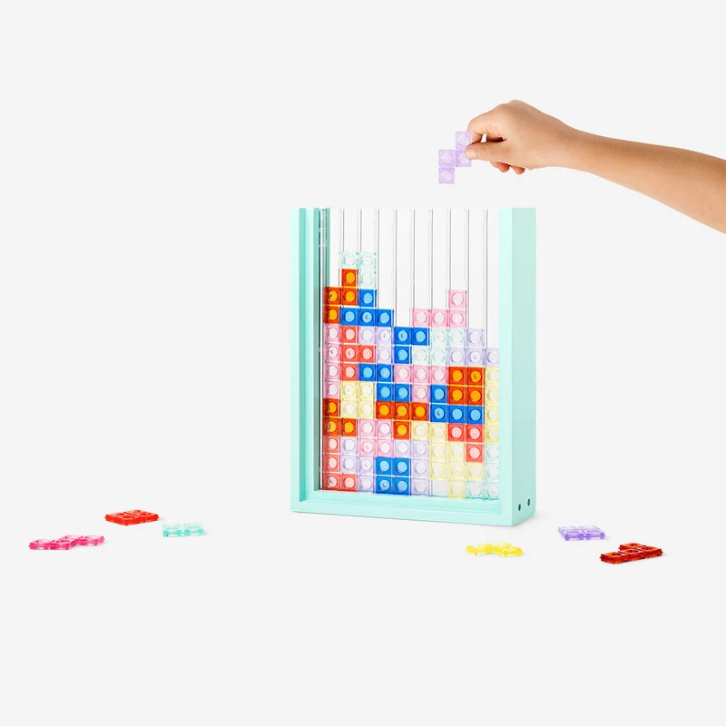 3D block puzzle in frame