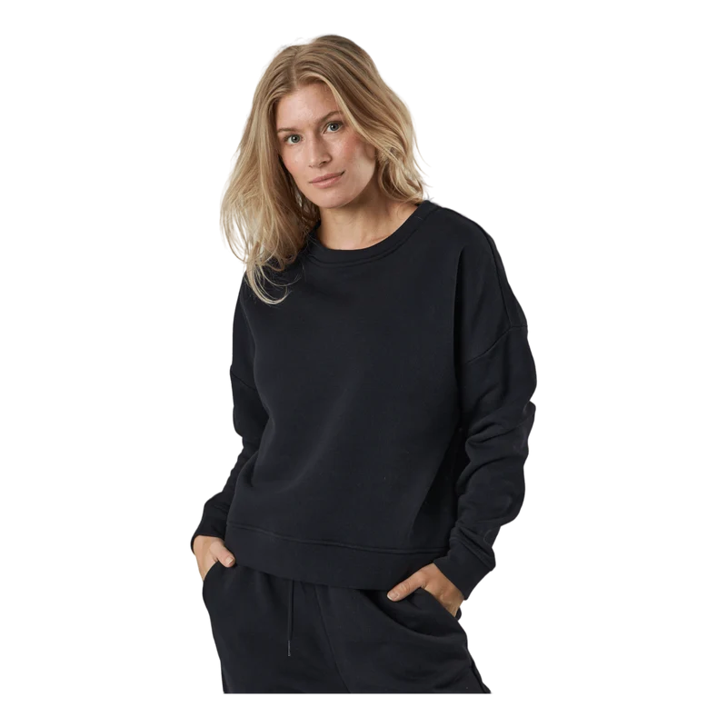 Pcchilli Ls Sweat Noos Bc Black