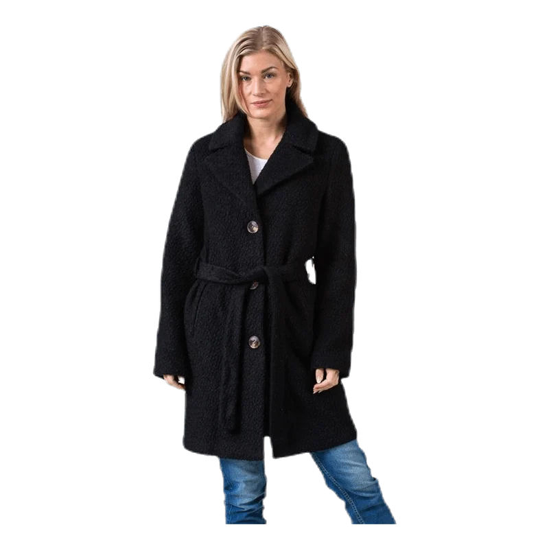 Evelyn Wool Coat Black