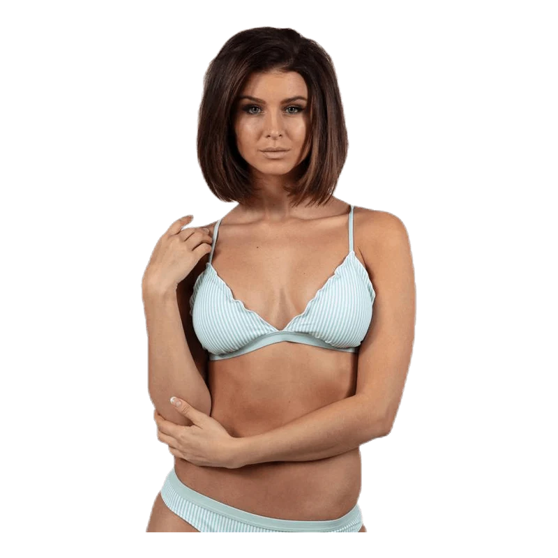 Barbara Bikini Triangle Bra Blue