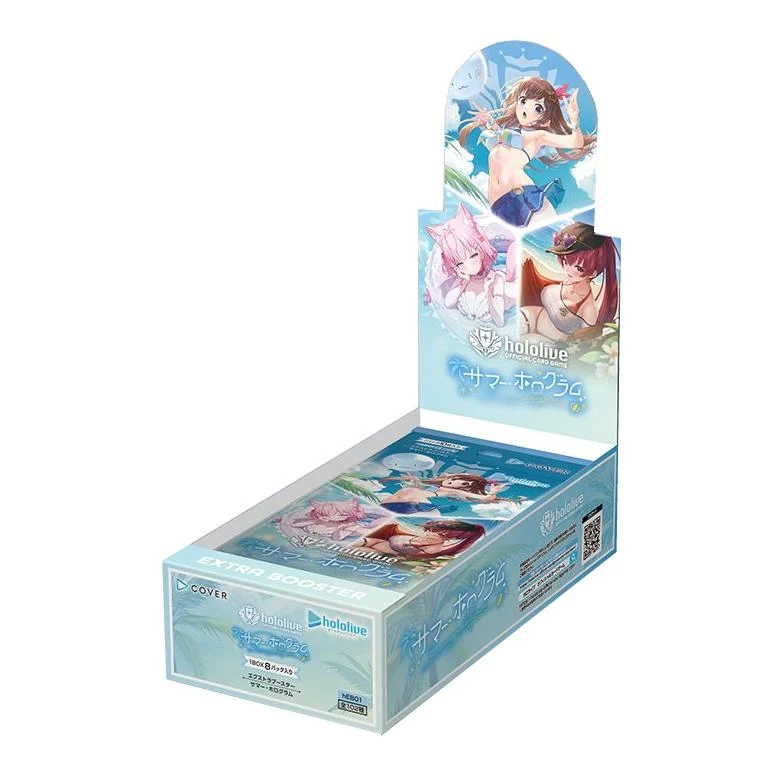 Hololive OFFICIELLT KORTSPEL Extra Booster Sommarhologram Booster Box