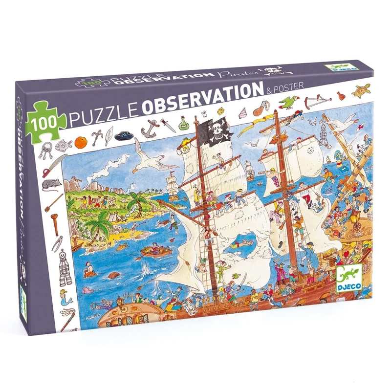 100-bitars pussel - Pirater