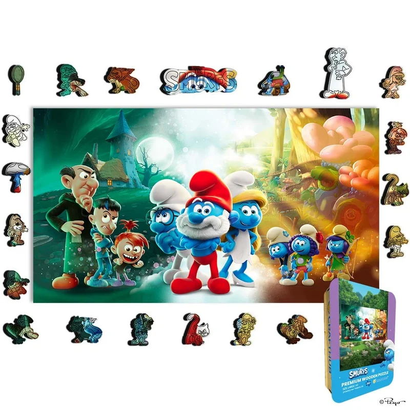 Smurfarna – Träpussel