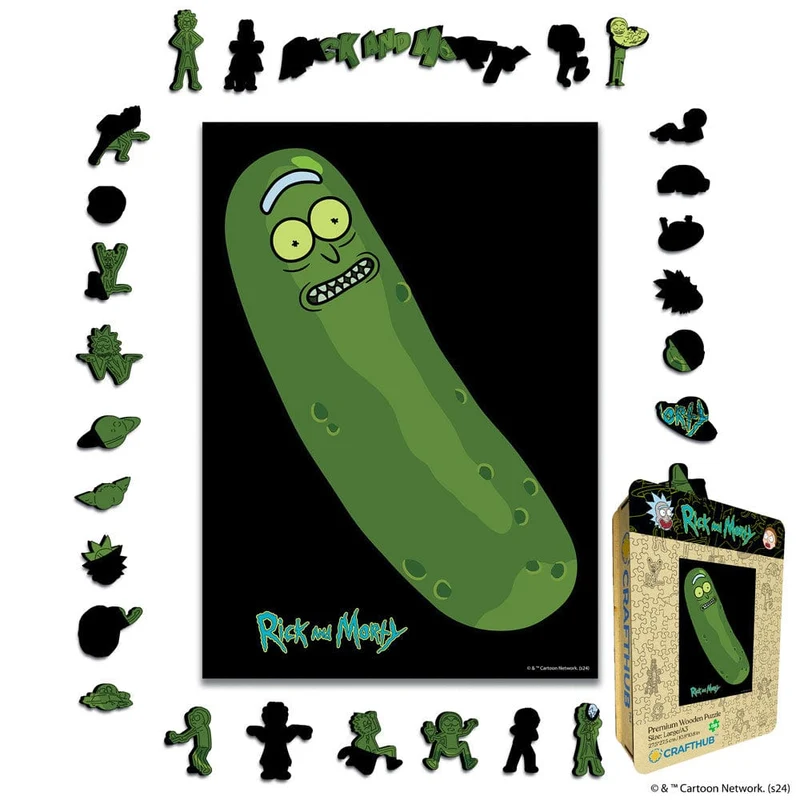 Rick och Morty Picklegalenskap - Träpussel
