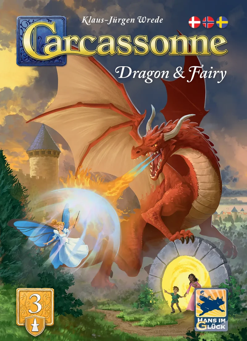 Carcassonne 3.0 - Expansion 3 Dragon & Fairy (sv)