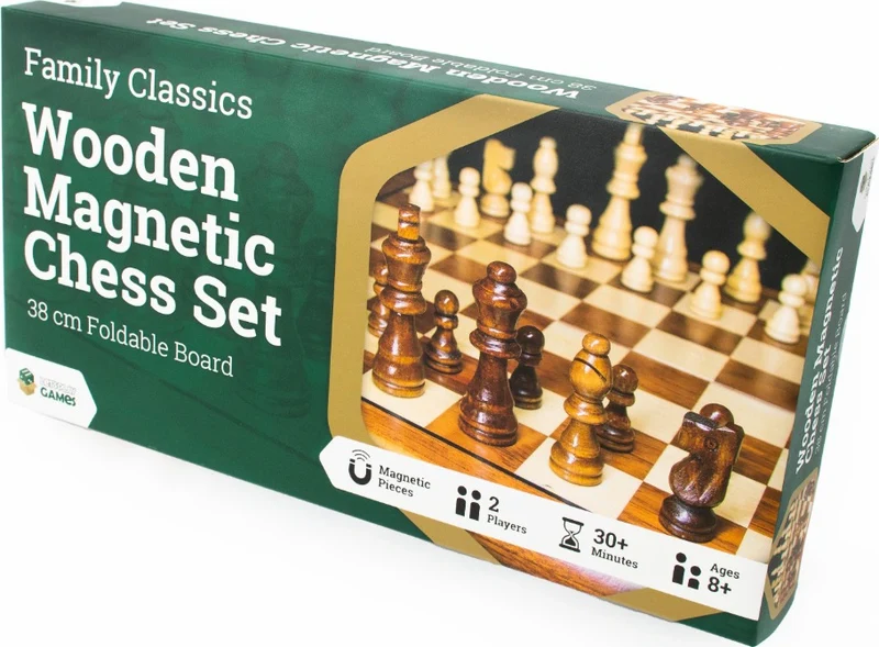 Classics Wooden Magnetic Chess Set 38 cm