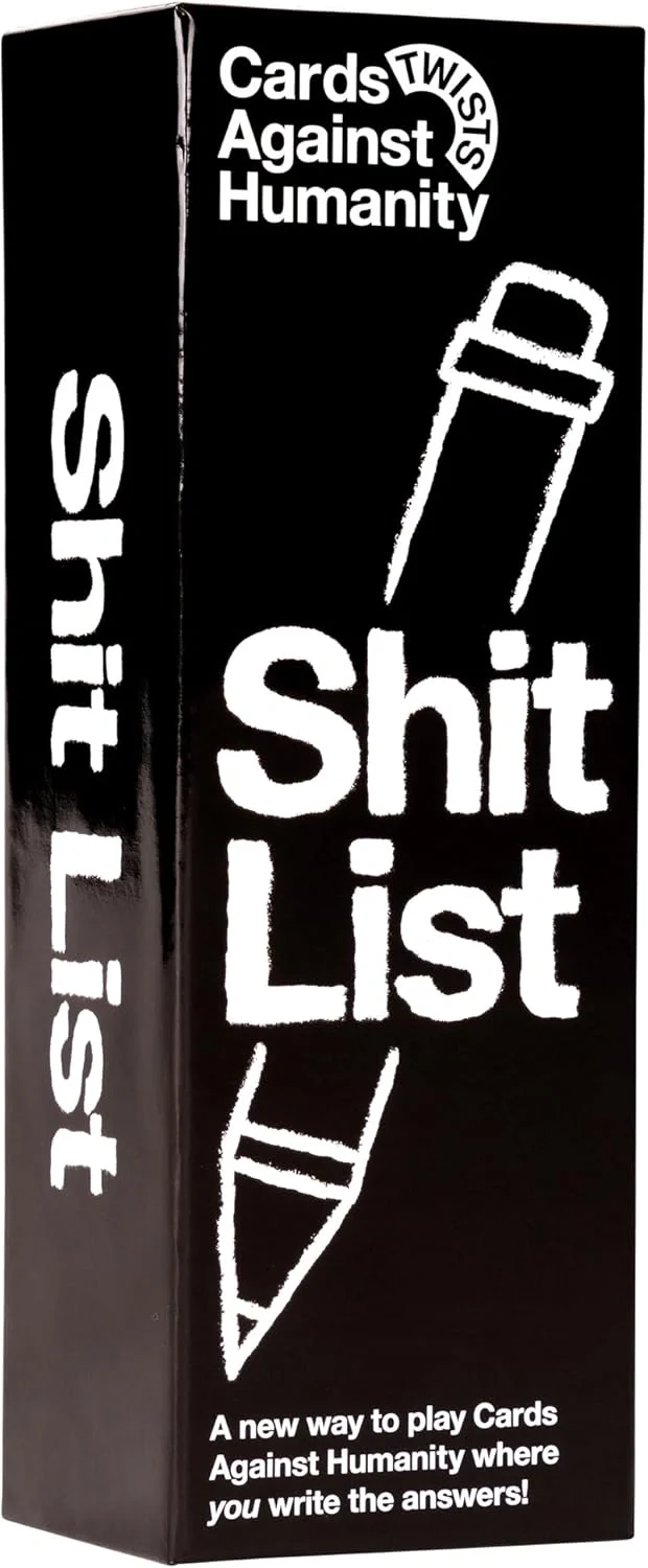 Cards Against Humanity Shit List Party Game