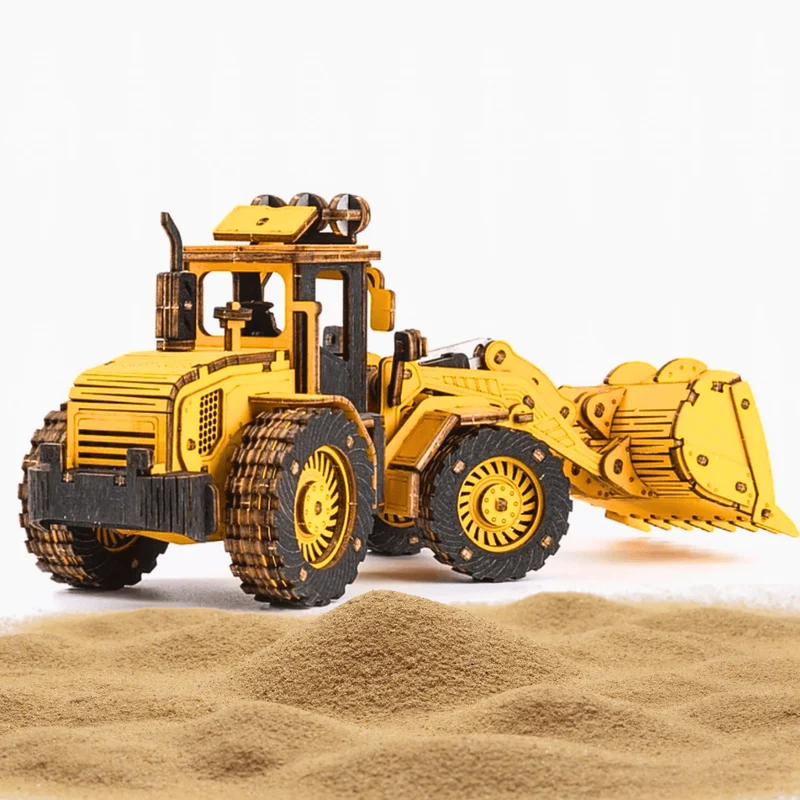 3D-pussel med bulldozer för ingenjörsfordon