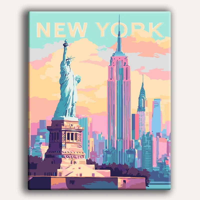 New York - Siffermålningskit