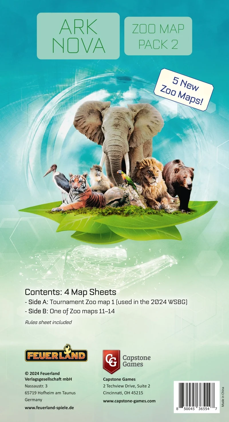 Ark Nova Zoo Map Pack 2