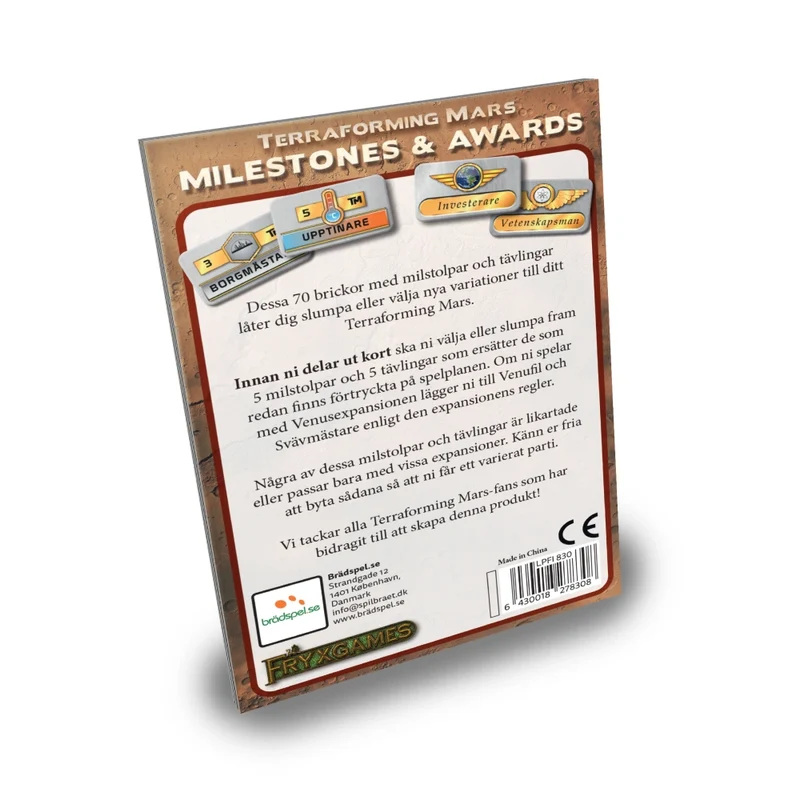 Terraforming Mars Milestones Awards Sv