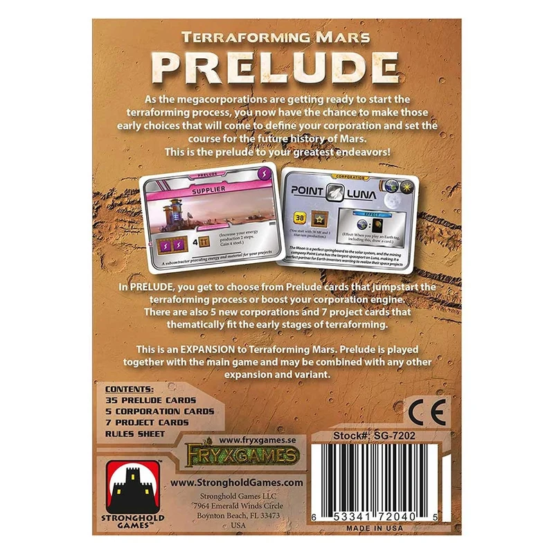 Terraforming Mars Prelude