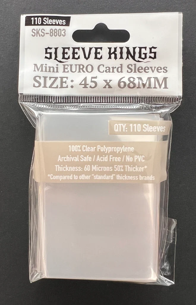 Sleeve Kings - Mini Euro Card Sleeves, 45x68mm (110)