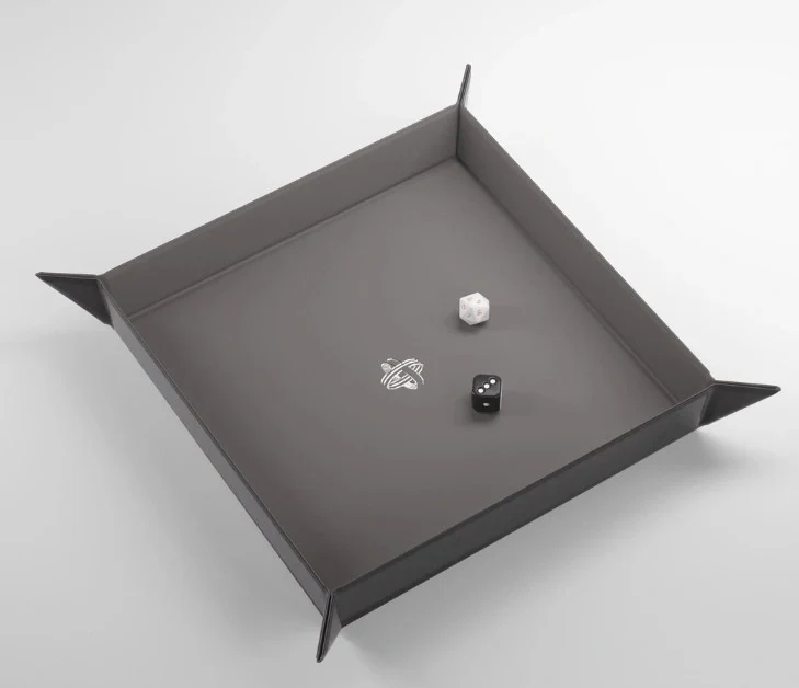 Gamegenic - Magnetic Dice Tray Square: Black / Grey