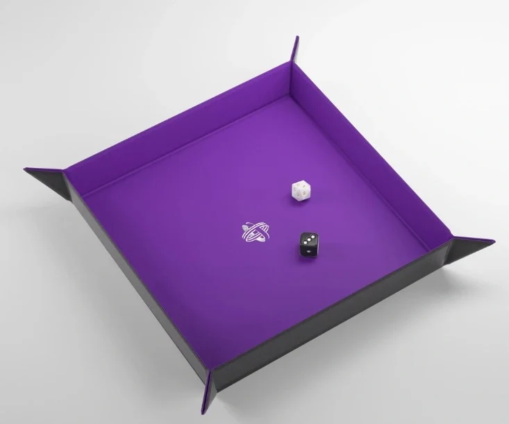 Gamegenic - Magnetic Dice Tray Square: Black / Purple