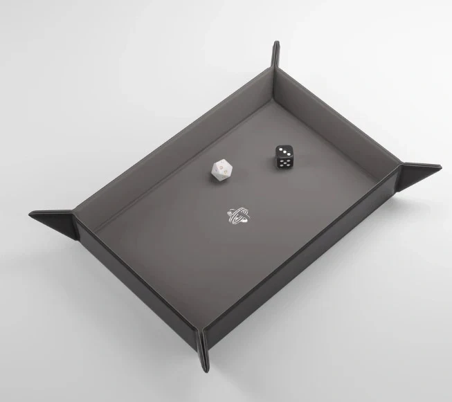 Gamegenic - Magnetic Dice Tray Rectangular: Black / Grey