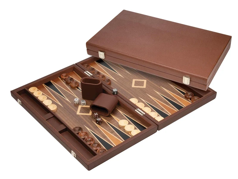 Backgammon Polyegos Large Imitation Leather 1736 Philos