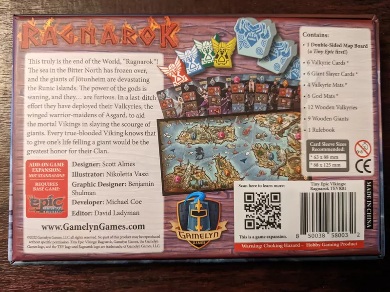 Tiny Epic Vikings Ragnarok