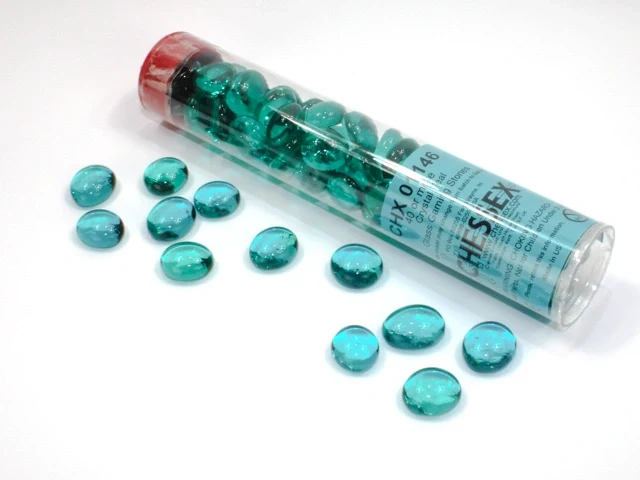 Gaming Counters - Crystal Teal (40)