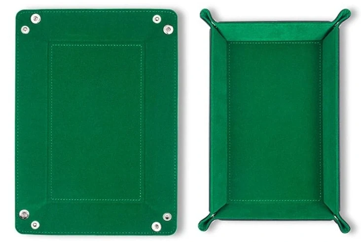 Rectangle Folding Dice Tray (Green)