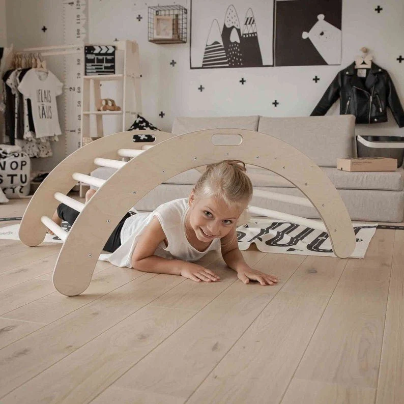 Montessori-klätterbåge i björk – 100 cm