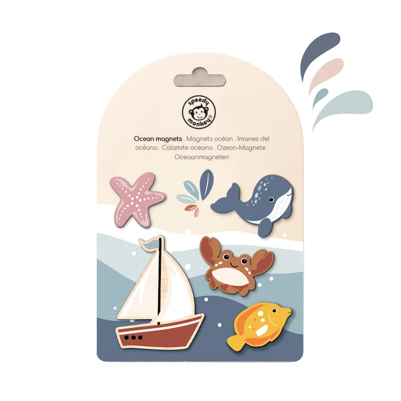Speedy Monkey Magneter Ocean (5 delar)