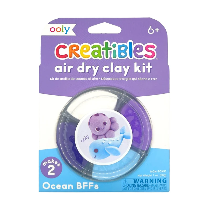 OOLY Självhärdande lera – Ocean BFFs 4 färger – Creatibles