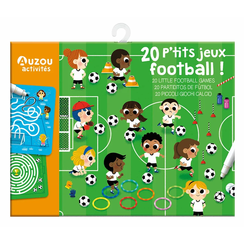 Auzou Aktivitetskort – 20 uppgifter – Fotboll