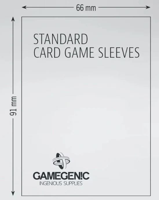 (66x91 mm) Gamegenic - Matte Standard Card Game Sleeves