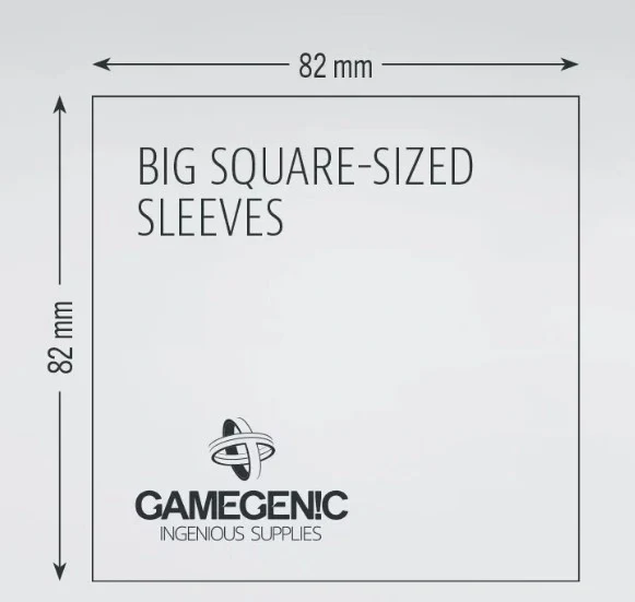(82x82 mm) Gamegenic - Matte Big Square Sleeves