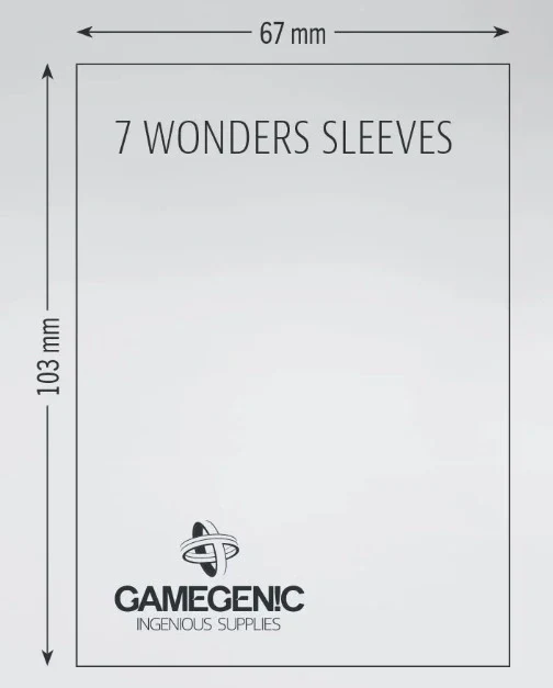 (67x103 mm) Gamegenic - Matte 7 Wonders Sleeves